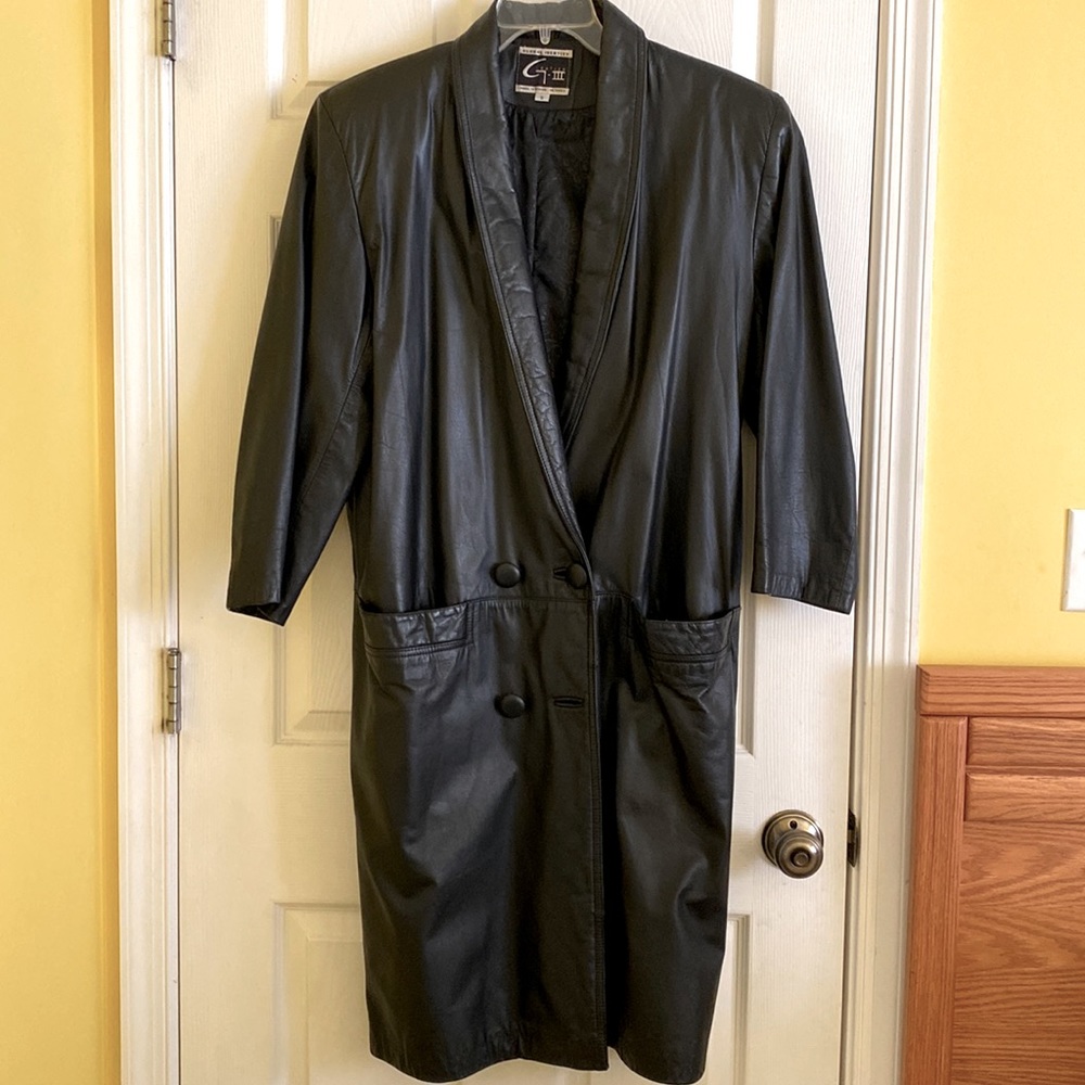 Leather Trench Coat